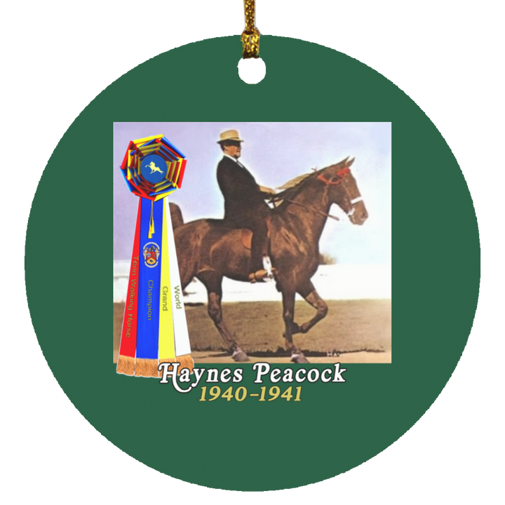WGC HAYNES PECOCK SUBORNC Circle Ornament