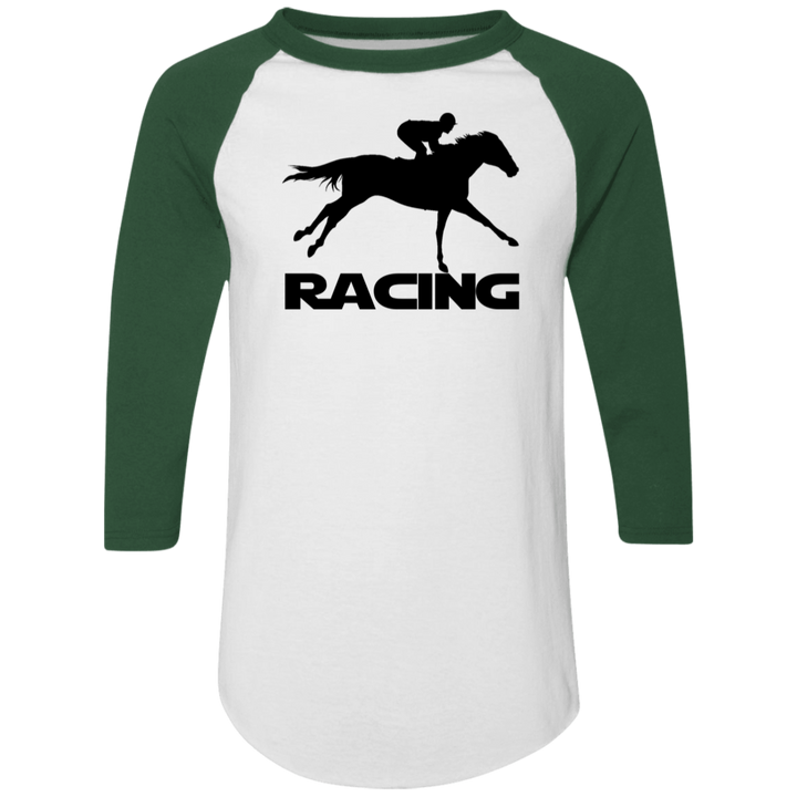 RACING (BLACK) 4HORSE 4420 Colorblock Raglan Jersey