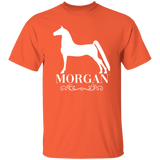 MORGAN STYLE 1 (WHITE) 4HORSE G500 5.3 oz. T-Shirt
