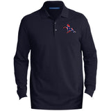 Rebel on the Rail Tennessee Walking Horse Performance K8000LS Men's EZCotton™ Long Sleeve Polo