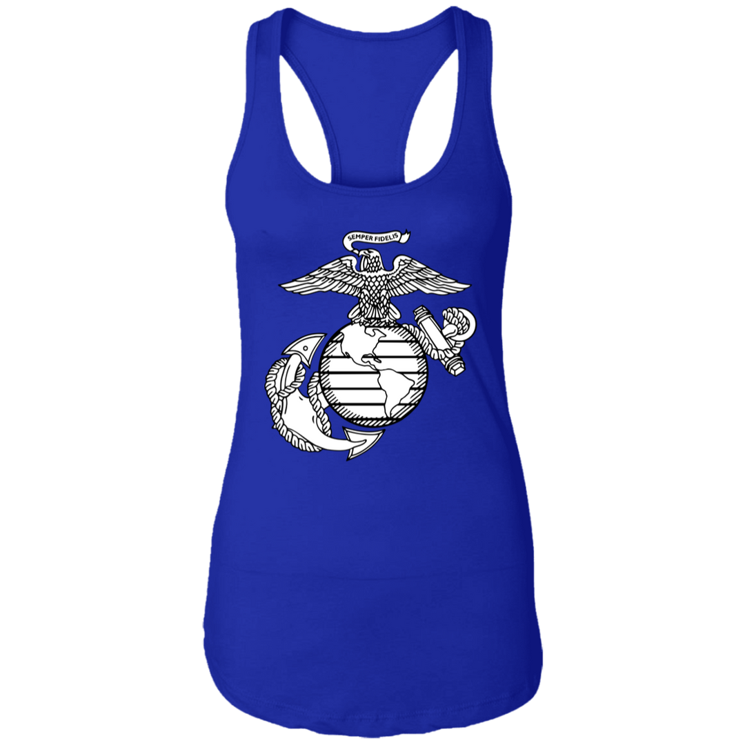 USMC EGA Symbol NL1533 Ladies Ideal Racerback Tank