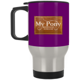MY PONY NASHVILLE BRAND XP8400S Silver Stainless Travel Mug