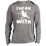 Freak Of The Week ST361LS Long Sleeve Heather Colorblock Performance Tee
