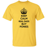 REAL DADS BUY PONIES (black) G500 5.3 oz. T-Shirt