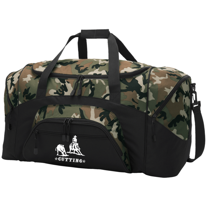 CUTTING STYLE 1 (white) 4HORSE BG99 Colorblock Sport Duffel