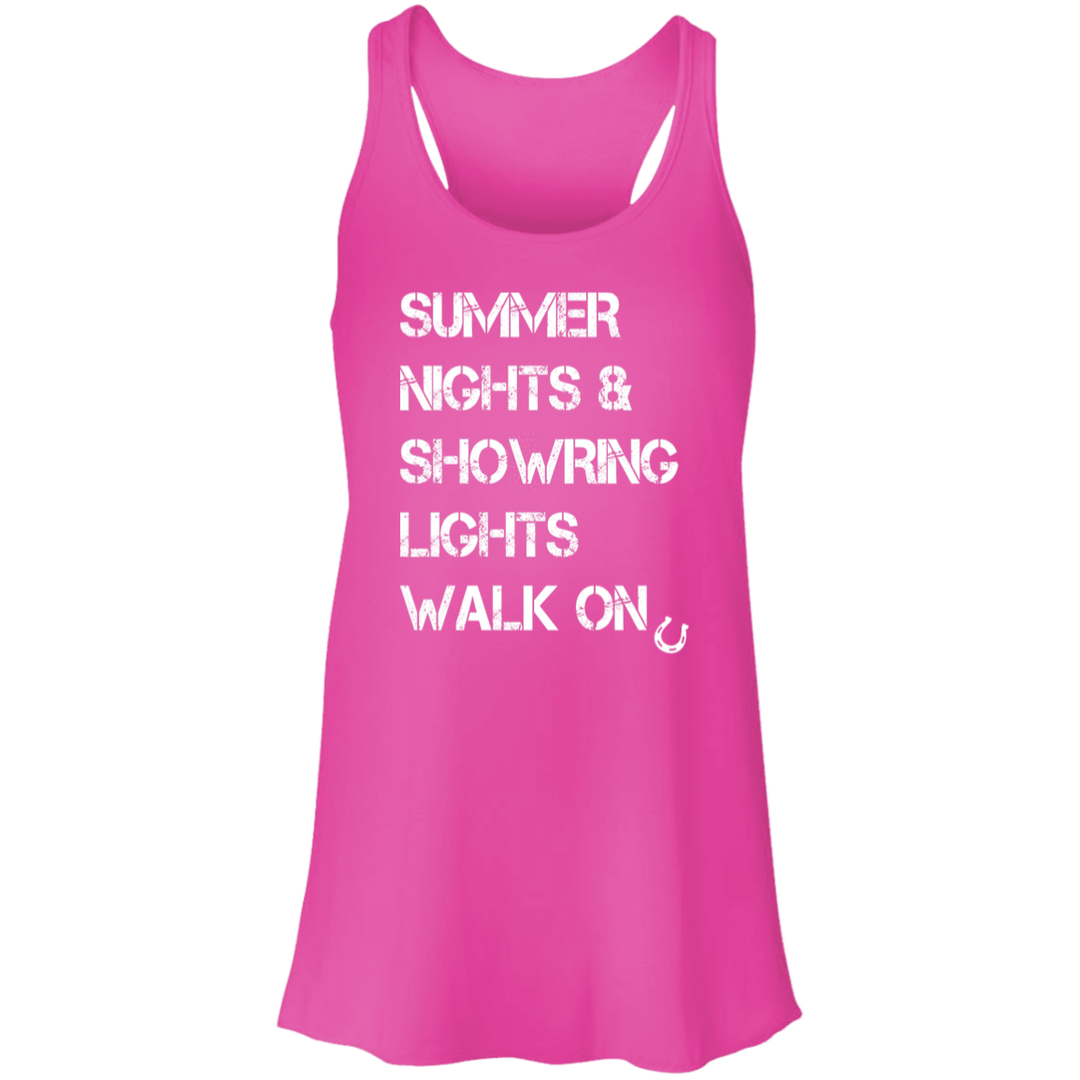 Summer Nights Showring Lights Walk On B8800 Flowy Racerback Tank