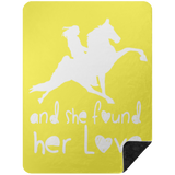 SHE FOUND HER LOVE BLANKET TWH PERFORMANCE BSHL Premium Black Sherpa Blanket 60x80