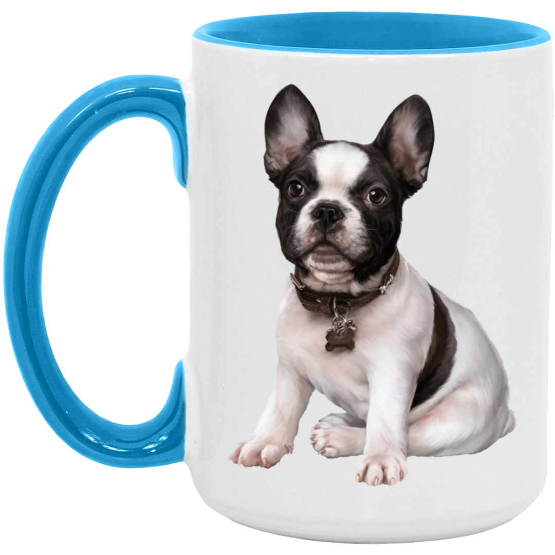 FRENCHIE PUPPY (5) AM15OZ 15oz. Accent Mug