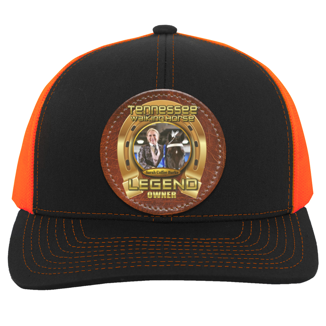 SARAH COFFEE BURKS (TWH LEGENDS) HAT 104C Trucker Snap Back - Patch