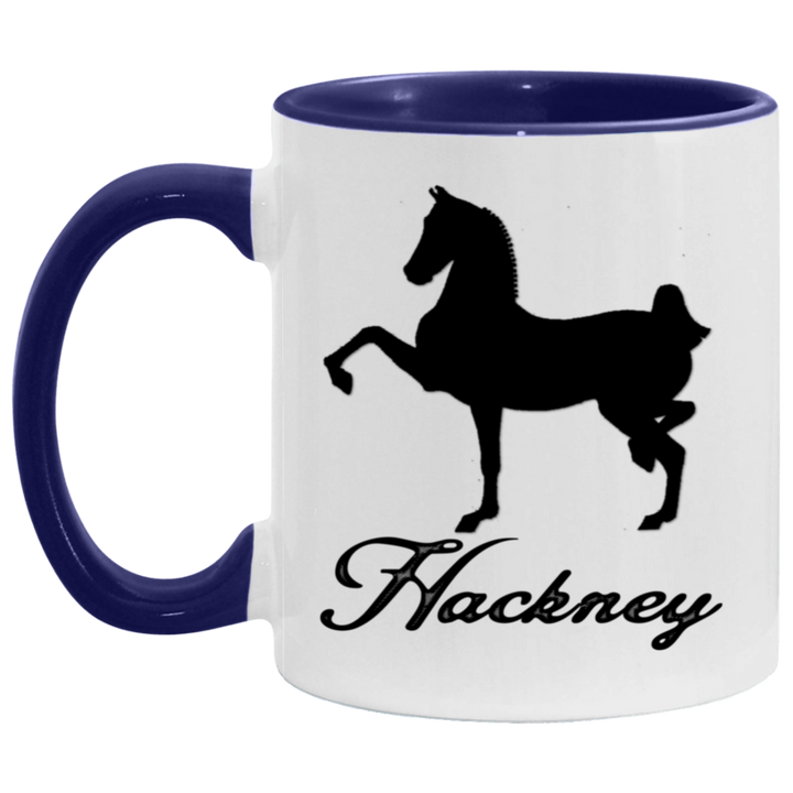 HACKNEY DESIGN 1 (black) 4HORSE AM11OZ 11 oz. Accent Mug