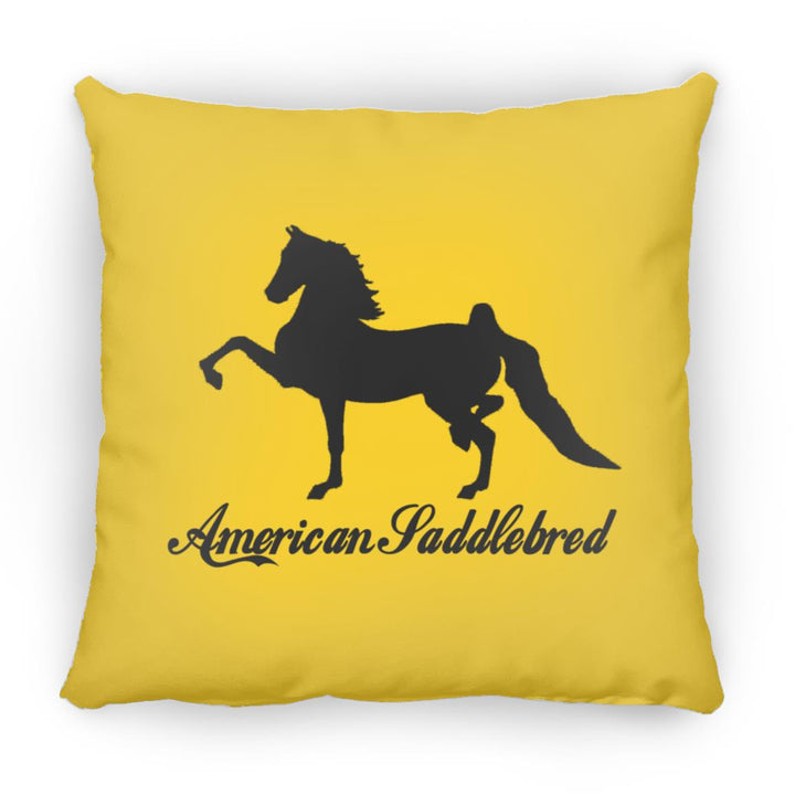 American Saddlebred 2 (black) ZP18 Large Square Pillow
