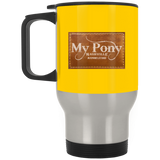 MY PONY NASHVILLE BRAND XP8400S Silver Stainless Travel Mug
