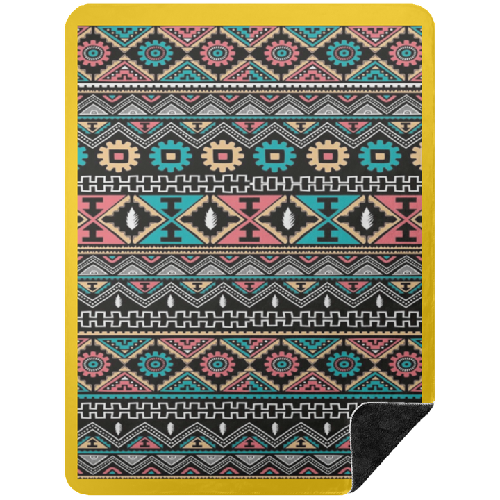 AZTEC 1 BSHL Premium Black Sherpa Blanket 60x80