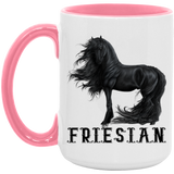 FRIESIAN STYLE 1 4HORSE AM15OZ 15oz. Accent Mug