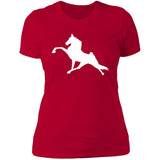 Tennessee Walking Horse Performance (WHITE) NL3900 Ladies' Boyfriend T-Shirt