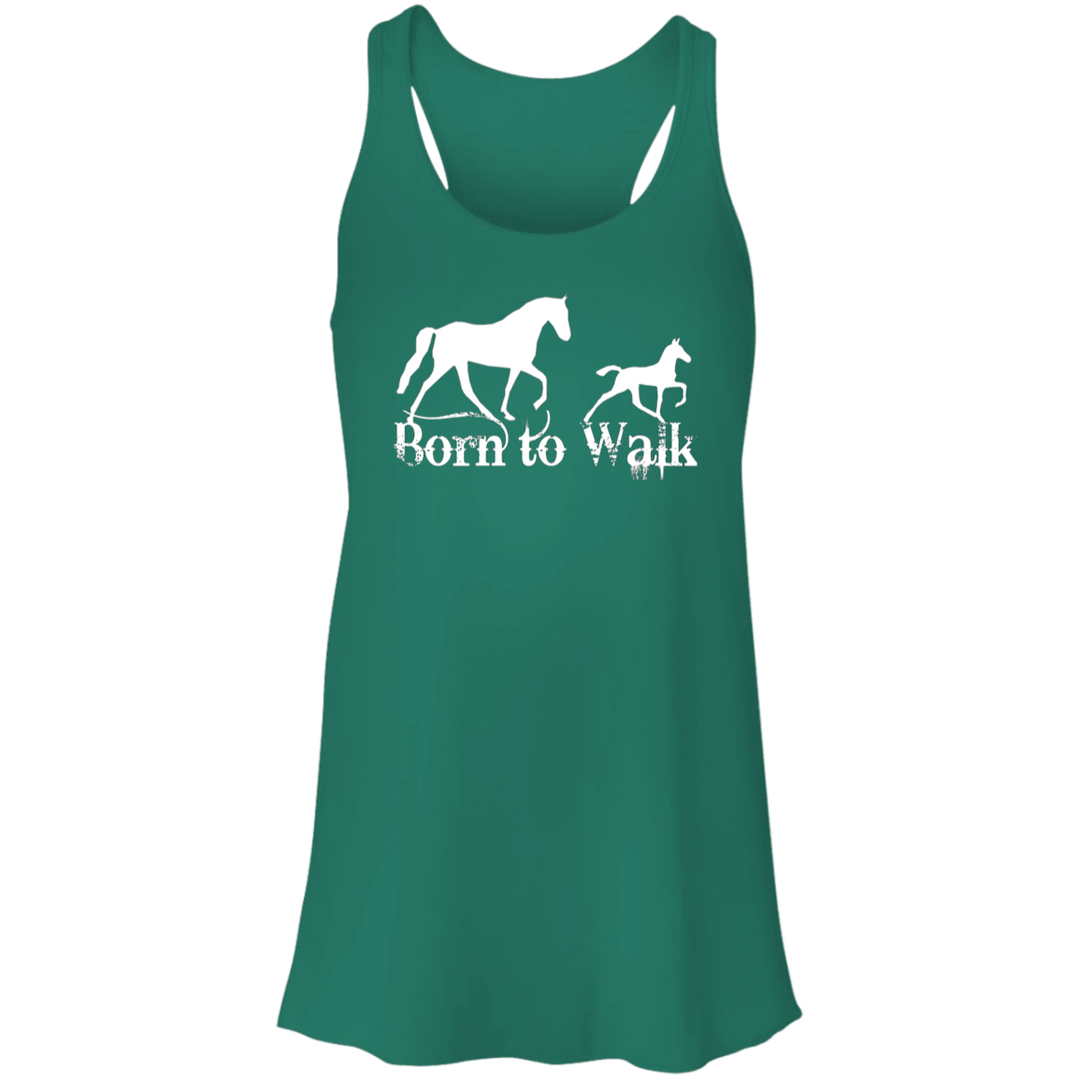 BORN TO WALK B8800 Flowy Racerback Tank