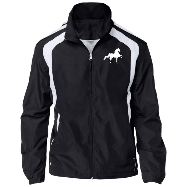 American Saddlebred (white) JST60 Jersey-Lined Raglan Jacket