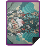 VINTAGE TAT 2 BSHL Premium Black Sherpa Blanket 60x80