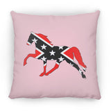 Rebel on the Rail Tennessee Walking Horse Pleasure ZP18 Large Square Pillow