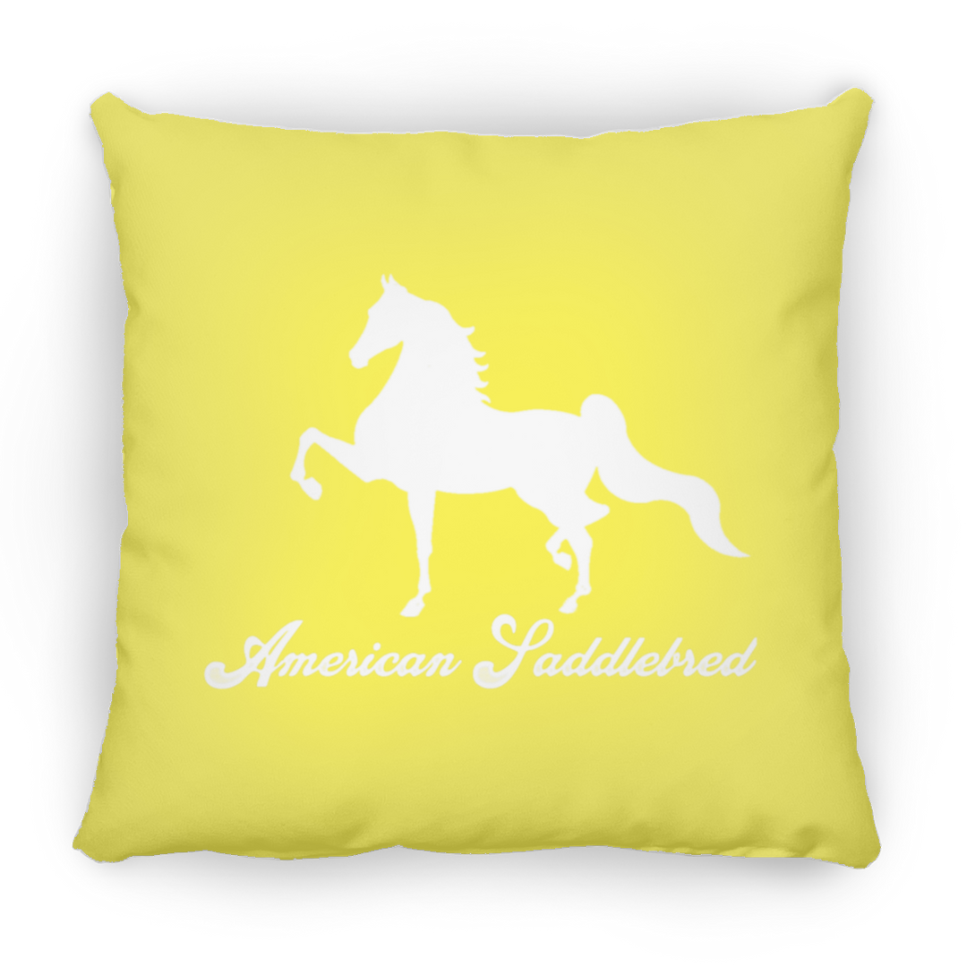 AMERICAN SADDLEBRED (DESIGN 1) WHITE 4HORSE PILLOWS THREE SIZES