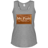 MY PONY NASHVILLE BRAND DM138L Women's Perfect Tri Racerback Tank