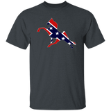 Rebel on the Rail Tennessee Walking Horse Performance G500 5.3 oz. T-Shirt