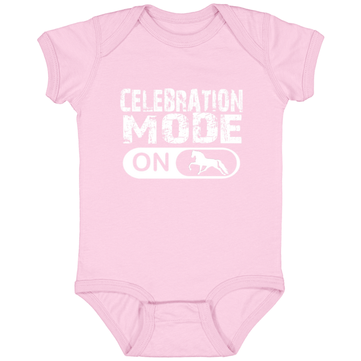 CELEBRATION MODE PLEASURE TWH HORSE (2) 4424 Infant Fine Jersey Bodysuit