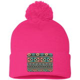 AZTEC 1 SP15 Pom Pom Knit Cap - Patch