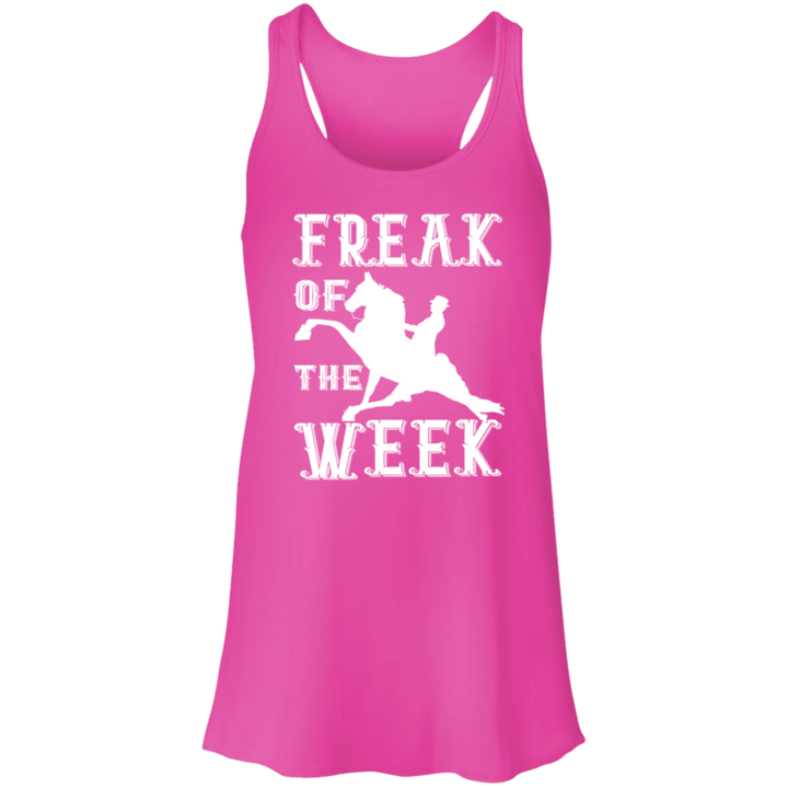 FREAK OF THE WEEK (WHITE) B8800 Flowy Racerback Tank