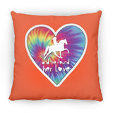 SHE FOUND HER LOVE TWH PLEASURE HEART ZP14 Small Square Pillow