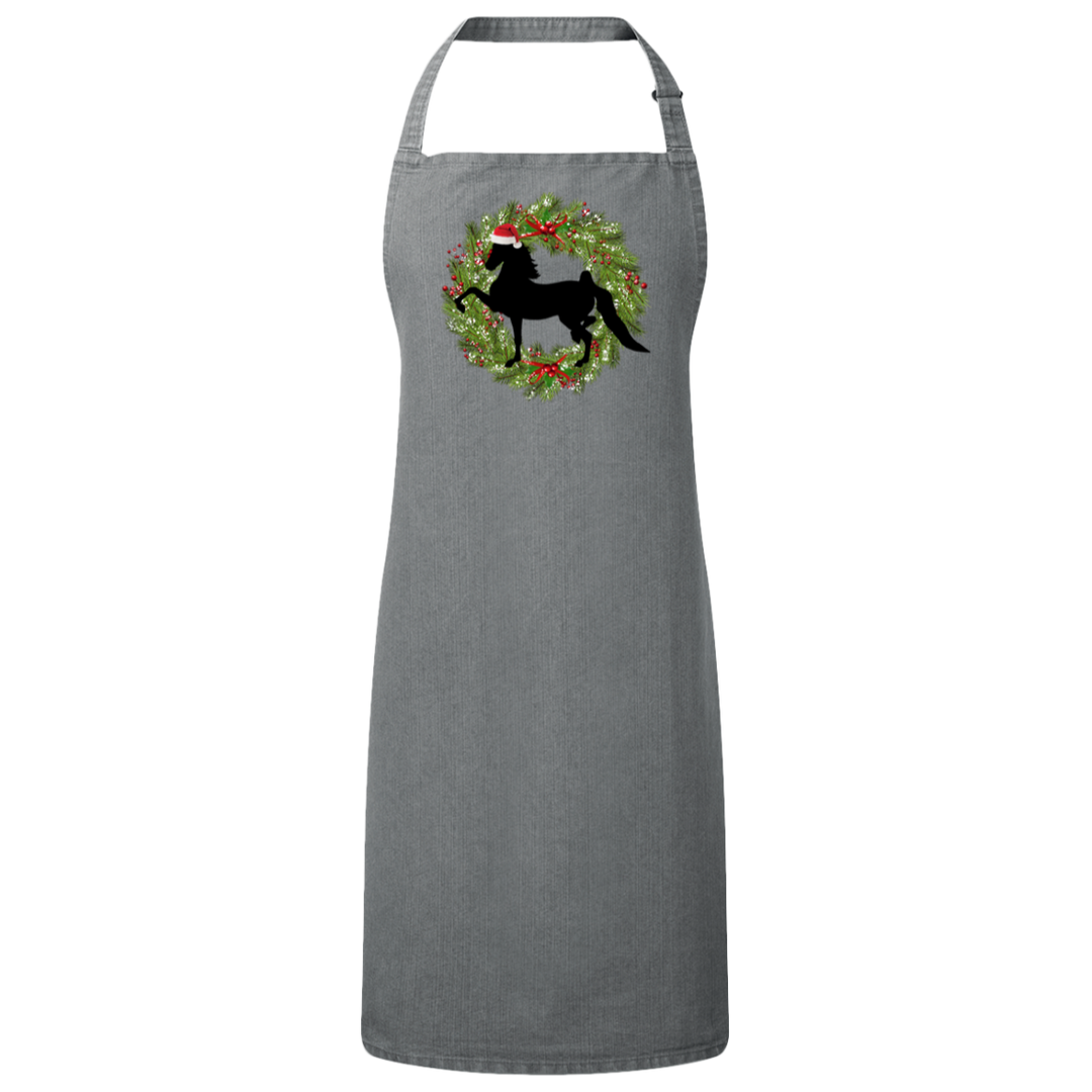 American Saddlebred (Christmas) RP150 Sustainable Unisex Bib Apron