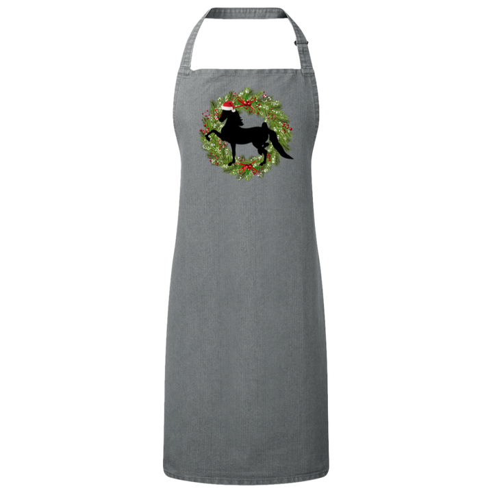 American Saddlebred (Christmas) RP150 Sustainable Unisex Bib Apron