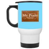 MY PONY NASHVILLE BRAND XP8400W White Travel Mug