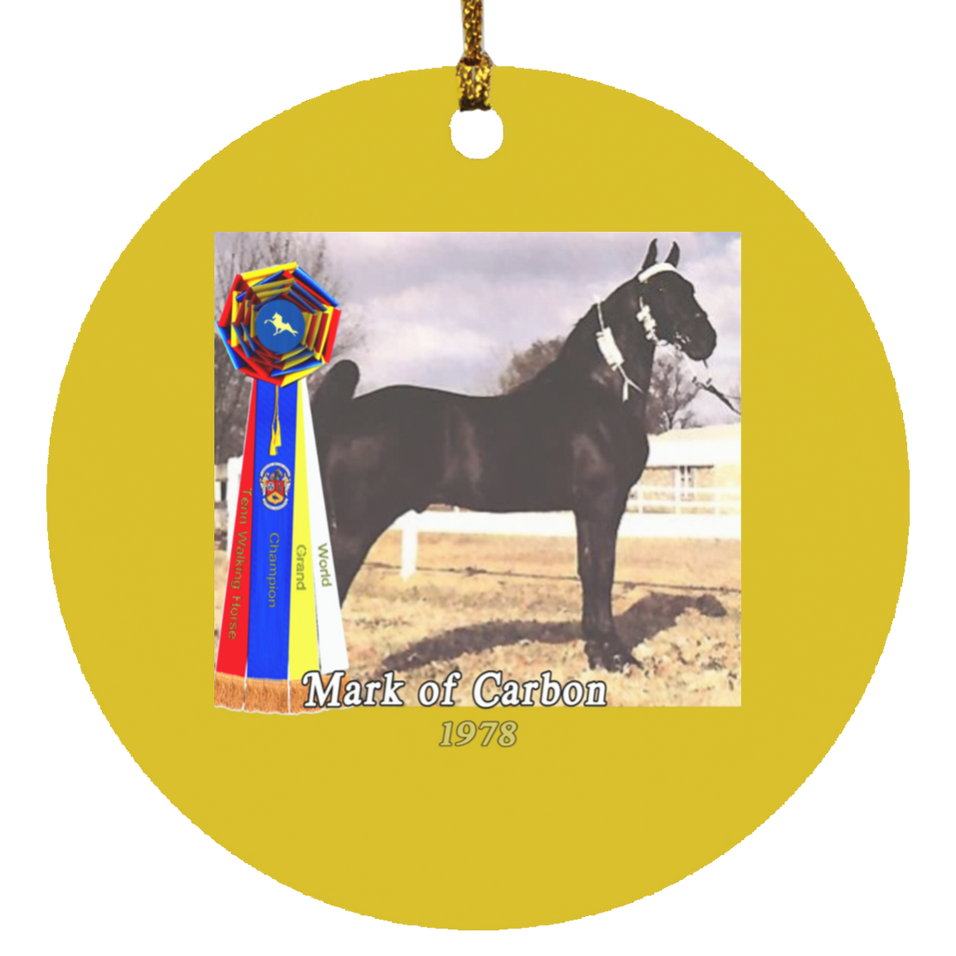 WGC MARK OF CARBON SUBORNC Circle Ornament