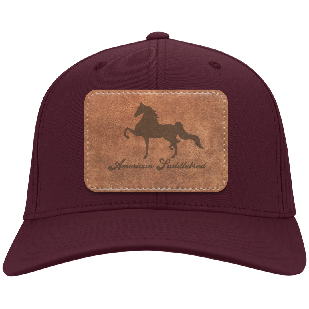 AMERICAN SADDLEBRED ON LEATHER CP80 Twill Cap - Patch