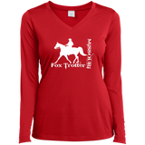 MISSOURI FOX TROTTER (white) 4HORSE LST353LS Ladies’ Long Sleeve Performance V-Neck Tee