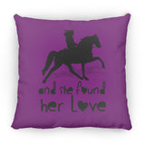 SHE FOUND HER LOVE (TWH pleasure)Bblack art ZP14 Small Square Pillow