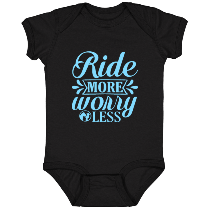RIDE MORE WORRY LESS 4424 Infant Fine Jersey Bodysuit