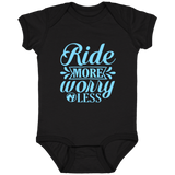RIDE MORE WORRY LESS 4424 Infant Fine Jersey Bodysuit