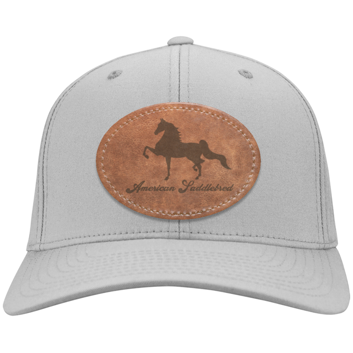 AMERICAN SADDLEBRED ON LEATHER CP80 Twill Cap - Patch