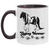 GYPSY VANNER 4HORSE (BLACK LETTERS) AM11OZ 11 oz. Accent Mug