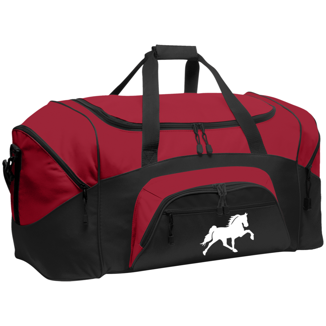 TENNESSEE WALKING HORSE DESIGN 3 JMD (WHITE) BG99 Colorblock Sport Duffel