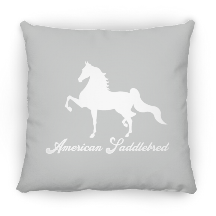 AMERICAN SADDLEBRED (DESIGN 1) WHITE 4HORSE PILLOWS THREE SIZES