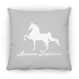 AMERICAN SADDLEBRED (DESIGN 1) WHITE 4HORSE PILLOWS THREE SIZES