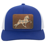 TENNESSEE WALKING HORSE PERFORMANCE LEATHER BURBURY 104C Trucker Snap Back - Patch