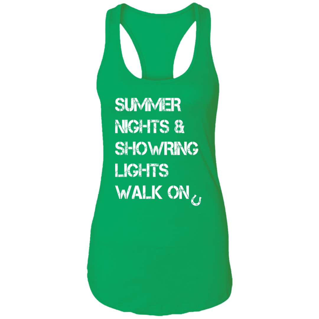 Summer Nights Showring Lights Walk On NL1533 Ladies Ideal Racerback Tank