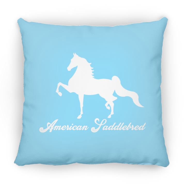 AMERICAN SADDLEBRED (DESIGN 1) WHITE 4HORSE PILLOWS THREE SIZES