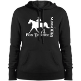 MISSOURI FOX TROTTER (white) 4HORSE LST254 Ladies' Pullover Hooded Sweatshirt