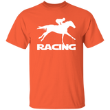 RACING (white) 4HORSE G500 5.3 oz. T-Shirt