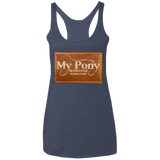 MY PONY NASHVILLE BRAND NL6733 Ladies' Triblend Racerback Tank